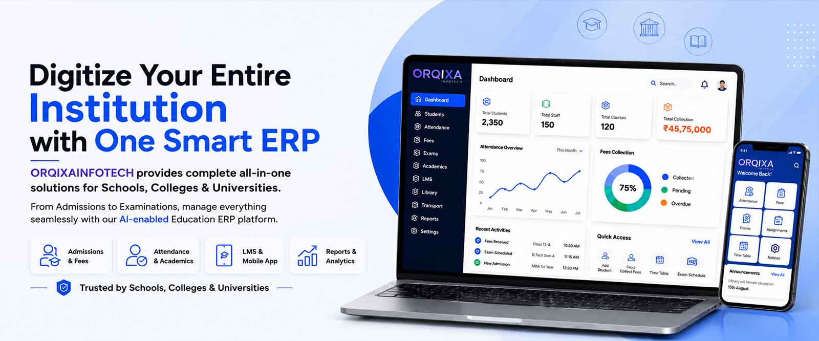 Degitize your enter institution withone smart erp